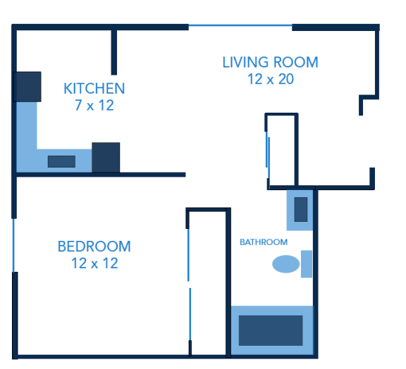 Floor Plans of Lincoln Square Apartments in Hamburg, NY
